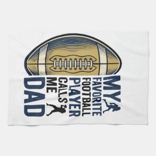 Min Favoritfotbollsspelare Kallar Mig Pappa Tröja  Kökshandduk