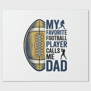 Min Favoritfotbollsspelare Kallar Mig Pappa Tröja Presentpapper