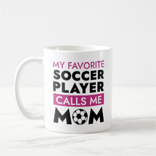 Min favoritfotbollsspelare ringer mig Mamma Kaffemugg