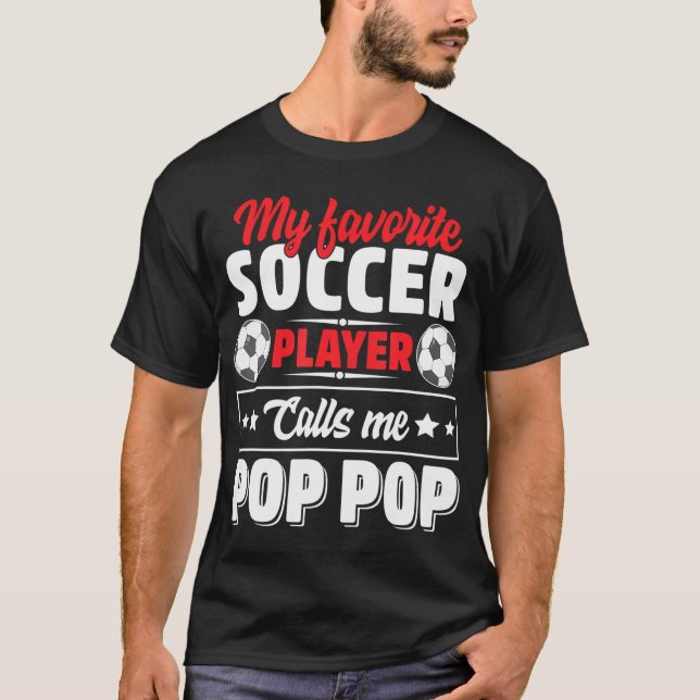 Min favoritfotbollsspelare ringer upp popup-fönste t shirt (Framsida)