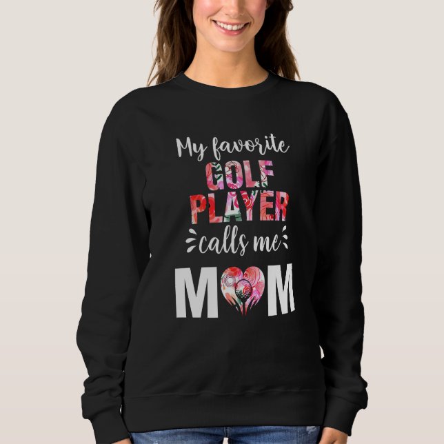 Min favoritGolf Player ringer mig Mamma T Shirt (Framsida)