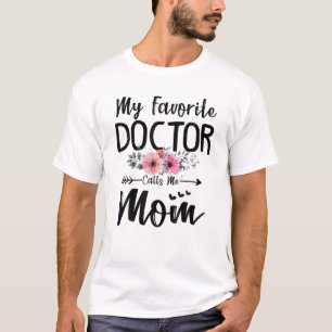 Min favoritgrupp Doktor kallar mig Mamma Flowers M T Shirt