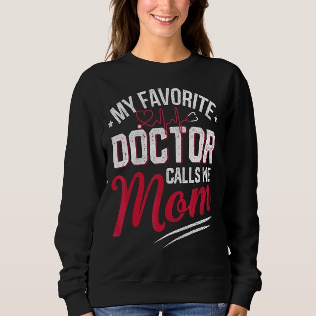 Min favoritgrupp Doktor kallar mig Mamma Proud Dok T Shirt (Framsida)