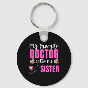 Min favoritgrupp Doktor kallar mig syster Flowers  Nyckelring
