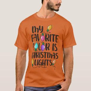 Min favoritgrupp Färg är jul Ljus Funny Kristus T Shirt