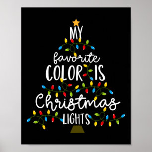 Min favoritgrupp Färg är jul Ljus Kids Boy Wom Poster