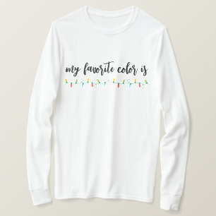 Min favoritgrupp Färg är jul Ljus Unisex T-Shi T Shirt