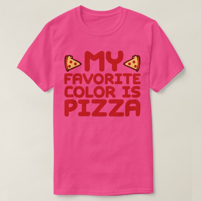Min favoritgrupp Färg är Pizza T Shirt (Design framsida)