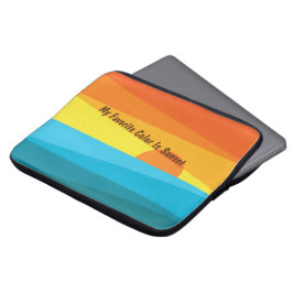 Min favoritgrupp Färg är solnedgång Laptop Fodral