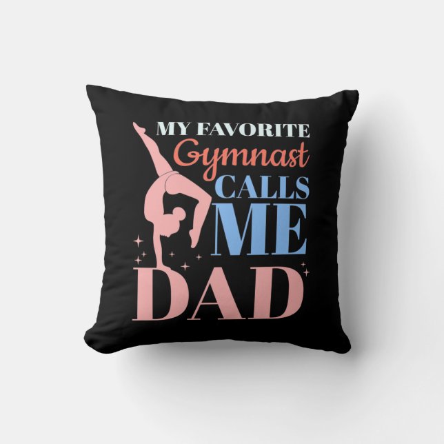 Min favoritgymnast kallar mig pappa kudde (Framsida)