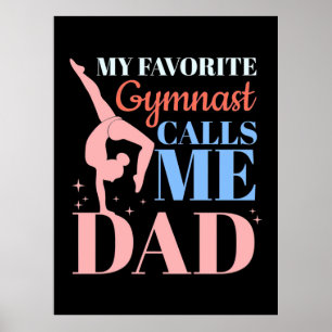 Min favoritgymnast kallar mig pappa poster