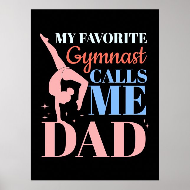 Min favoritgymnast kallar mig pappa poster (Framsidan)