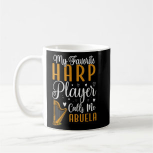 Min favoritHarp-spelare kallar mig Abuela Cute Kaffemugg