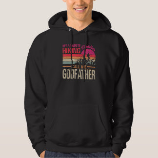 Min favorithiking Buddies kallar mig Godfather Vin Hoodie