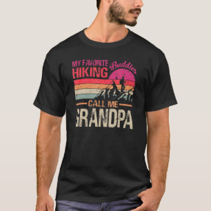Min favorithiking Buddies kallar mig Grandpa Vinta T Shirt