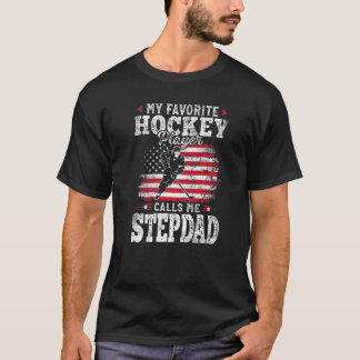 Min favorithockey Player kallar mig Stepdad Far T Shirt