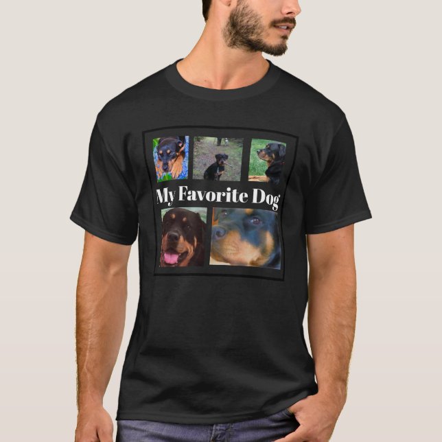 Min favoritHund Skapar din egen 6-ställes T-Shirt (Framsida)