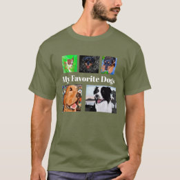Min favoritHundar Skapar din egen 5-ställe T Shirt