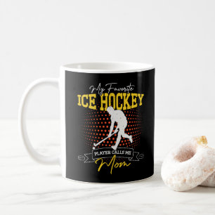 Min Favoritishockeyspelare Kallar Mig Mamma Roligt Kaffemugg