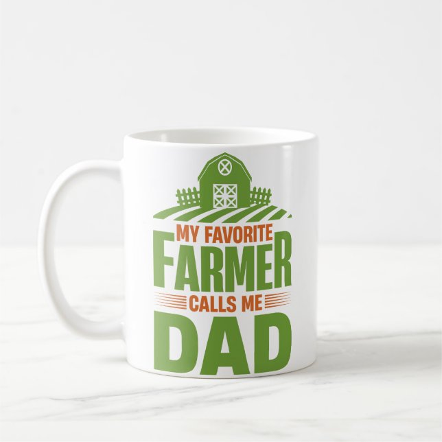 Min favoritjordbrukare ringer mig Pappa Kaffemugg (Vänster)