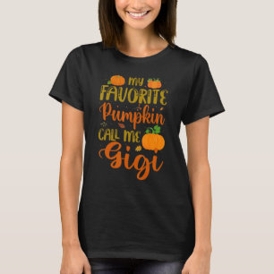 Min favoritknumpkin kallar mig Gigi Pumpkin Spice  T Shirt
