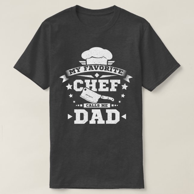 Min favoritkock kallar mig pappa t shirt (Design framsida)