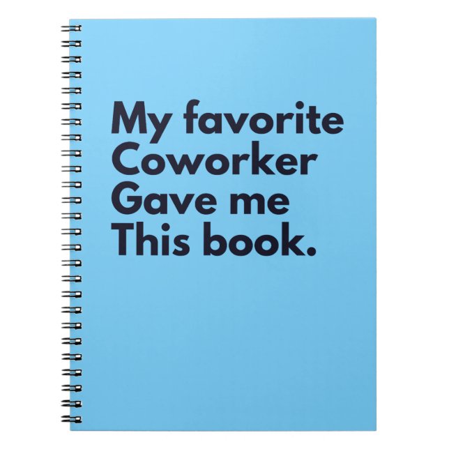 Min Favoritkollega Gav Mig Detta Anteckningsbok (Framsidan)