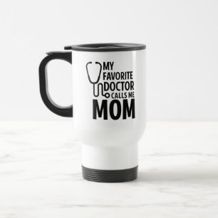 Min favoritläkare kallar mig mamma Söta doktorsd Resemugg