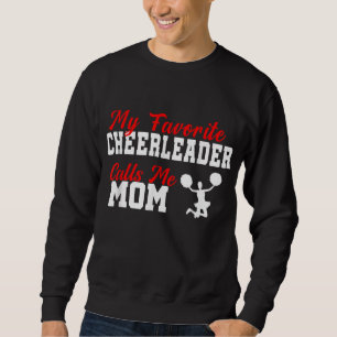 Min favoritledare kallar mig Mamma Funny Cheerle Lång Ärmad Tröja