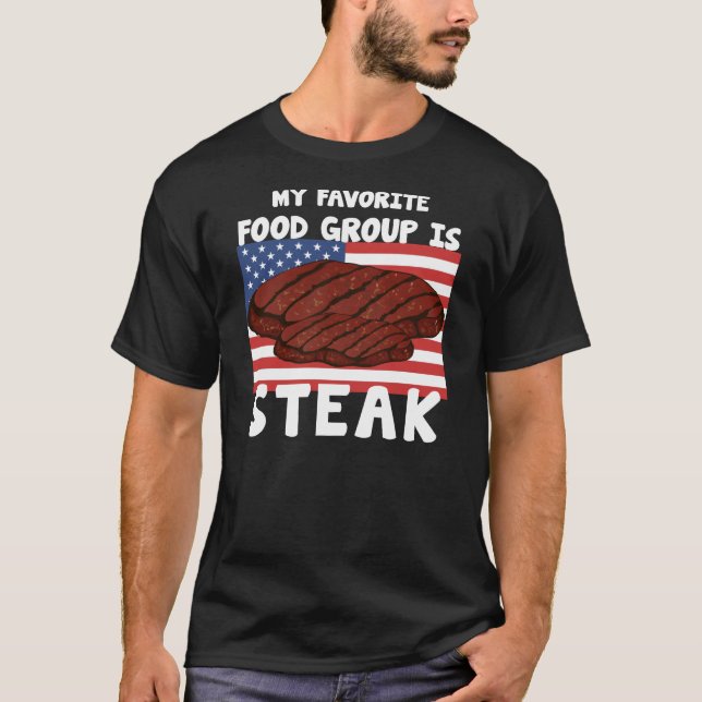 Min favoritlivsmedelsgrupp är en stor amerikansk F T Shirt (Framsida)