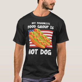 Min favoritlivsmedelsgrupp är Hett Hundar American T Shirt