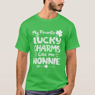 Min favoritlucky Charms kallar mig Nonnie Funny Pa T Shirt