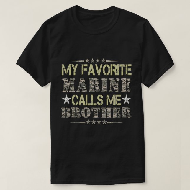 Min favoritmarin kallar mig Brother, veterandagen  T Shirt (Design framsida)