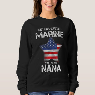 Min favoritmarin kallar mig Nana Veteran Day T Shirt