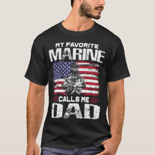 Min favoritmarin kallar mig Pappa Fars dag T Shirt