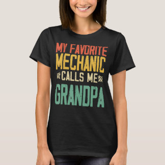Min favoritmekanism kallar mig Grandpa Vintage Ret T Shirt