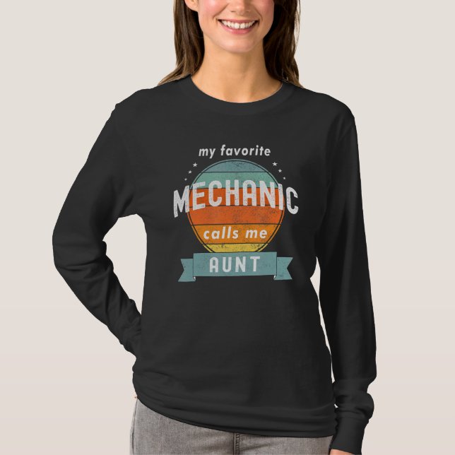 Min favoritmekanism kallar mig Moster Retro Auto S T Shirt (Framsida)