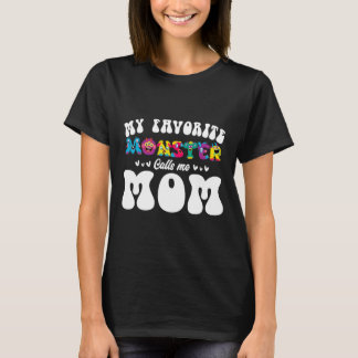 Min favoritmonster kallar mig Mamma Funny Mor Hall T Shirt