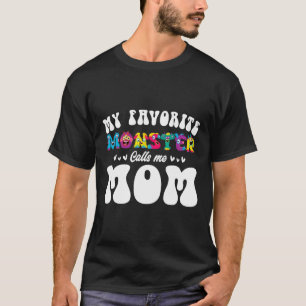 Min favoritmonster kallar mig Mamma Roligt Mor Hal T Shirt