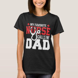 Min favoritnäsa kallar mig Pappa Fars dag T Shirt