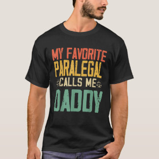 Min favoritparalegal kallar mig pappa Vintage Retr T Shirt