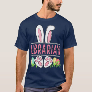 Min favoritPeep Ring mig bibliotekarie Glad påsk D T Shirt