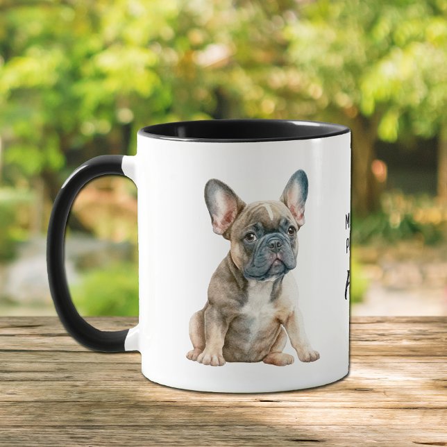 Min favoritperson är en frenchie-Hund Mugg (Skapare uppladdad)