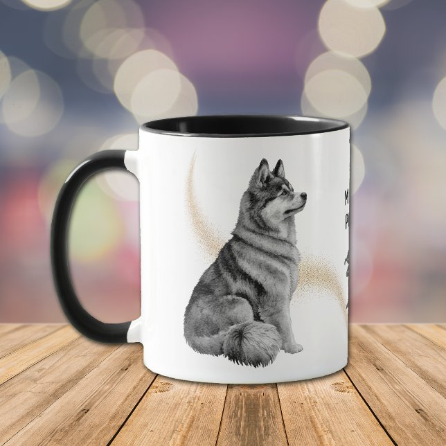 Min favoritperson är en Siberian husky-Hund Mugg (Skapare uppladdad)