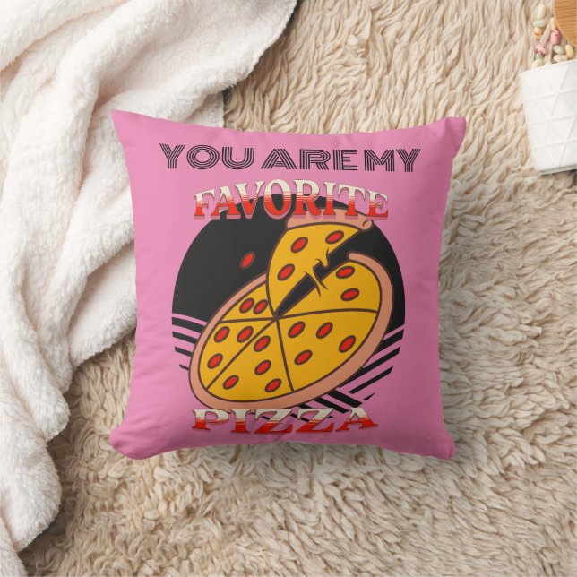 Min favoritpizza, Elegant coola pappa-gåva Throw P Kudde (Filt)
