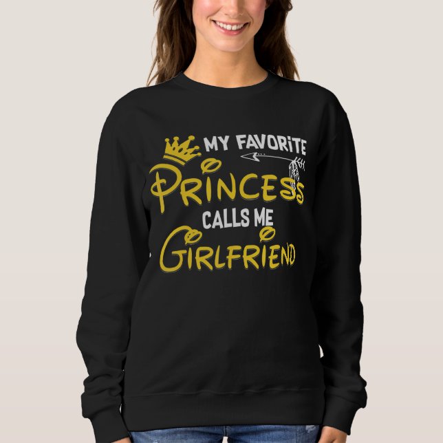Min favoritprinsessa kallar mig Girlkompis Birthda T Shirt (Framsida)