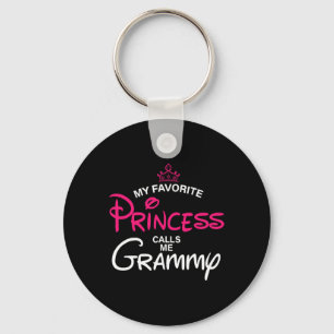 Min favoritprinsessa kallar mig Grammy Daughfath Nyckelring