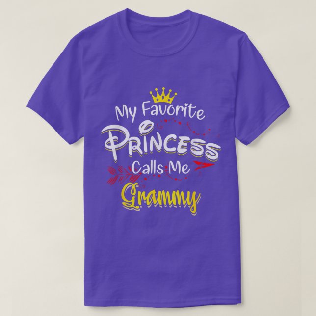 Min favoritprinsessa kallar mig Grammy-pojkvänner T Shirt (Design framsida)