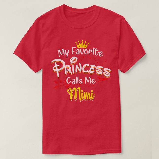 Min favoritprinsessa kallar mig Mimi T Shirt (Design framsida)