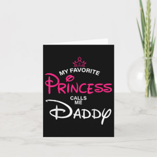 Min Favoritprinsessa Kallar Mig Pappa Dotter Fader Kort